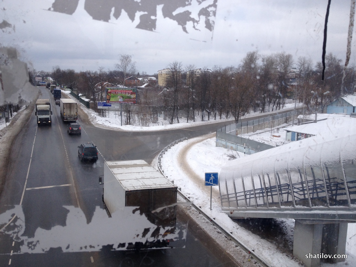 Пешеходная дорога из центра Звенигорода в микрорайон Восточный